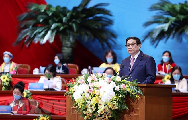 Toàn văn bài phát biểu của Thủ tướng Phạm Minh Chính tại Đại hội đại biểu phụ nữ toàn quốc lần thứ XIII, nhiệm kỳ 2022-2027