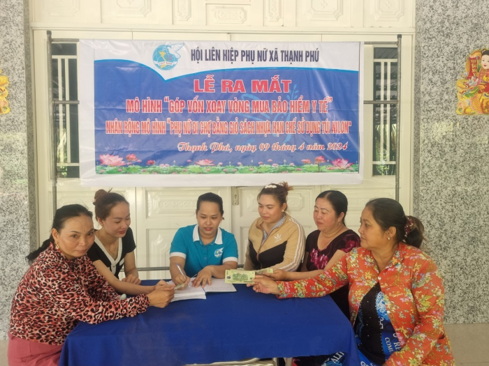 Hội Liên hiệp Phụ nữ xã Thạnh Phú: Ra mắt mô hình “Góp vốn xay v...
